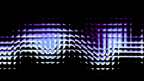 Glass gradient deep blue Glossy ribbed glass texture, glowing small squares on Stock Footage 339324928