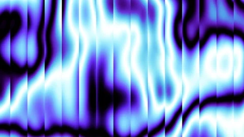 Glass gradient deep blue. Glossy ribbed glass texture, glowing vertical stripes Stock Footage 339896629