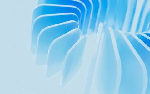 Glass gradient geometry background, 3d rendering. 스톡 일러스트