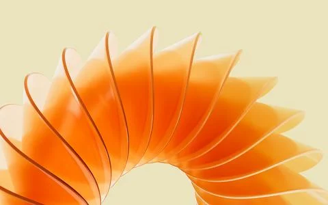 Glass gradient geometry background, 3d rendering. 스톡 일러스트