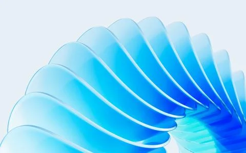 Glass gradient geometry background, 3d rendering. 스톡 일러스트