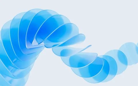 Glass gradient geometry background, 3d rendering. Stock Illustration