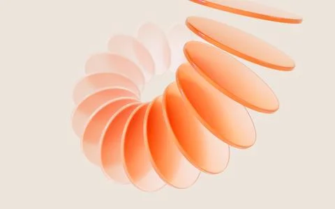 Glass gradient geometry background, 3d rendering. Stock Illustration