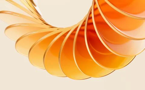 Glass gradient geometry background, 3d rendering. Stock Illustration