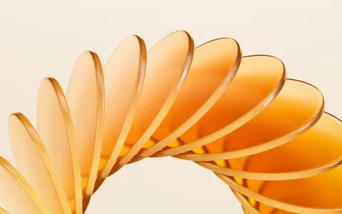 Glass gradient geometry background, 3d rendering. Stock Illustration