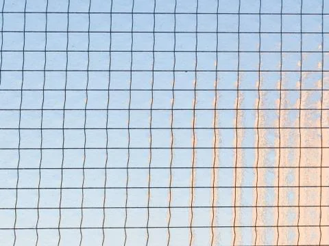 Glass with grid Stock Photos