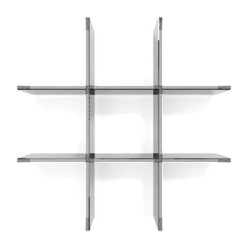 Glass grid shelfs Stock Illustration