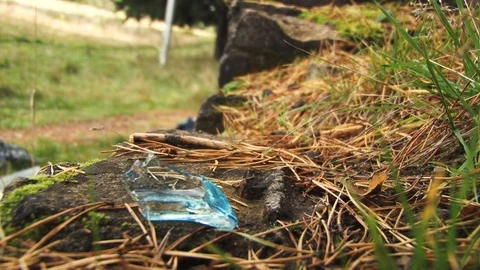 Glass on the ground Stock Footage 88148360