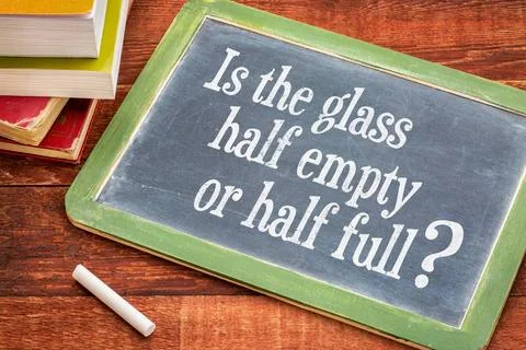  Is the glass half empty or half full question Is the glass half empty or ... Stock Photos