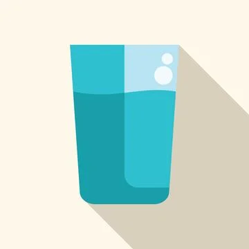 Glass half full of clean drinking water with bubbles on light background Illustrazione stock