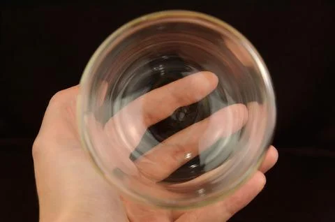 Glass in a hand Foto stock
