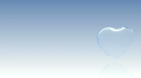 Glass heart 01 Stock Footage 18170936