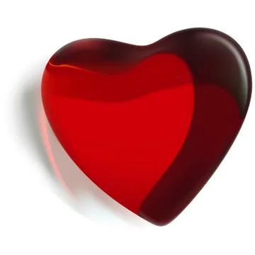 Glass Heart Stock Illustration