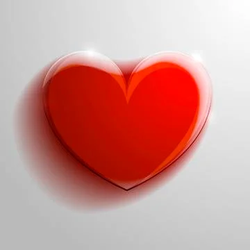 Glass heart Stock Illustration