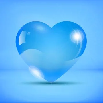 Glass heart Stock Illustration