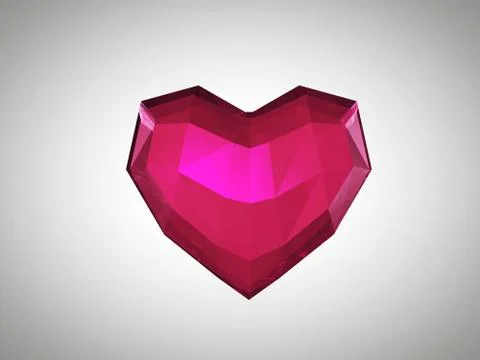 Glass heart Stock Illustration