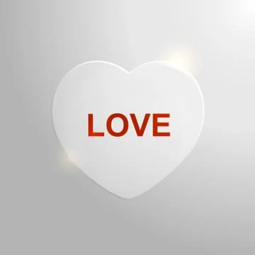 Glass heart Stock Illustration
