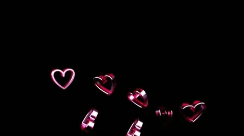 Glass hearts 1 動画素材 10702648