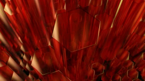 Glass hexagonal tube Video stock 46735192