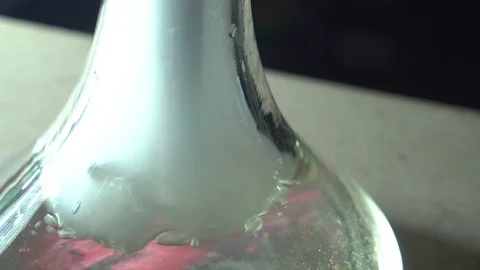 Glass hookah on table on smoke Stock Footage 102524996