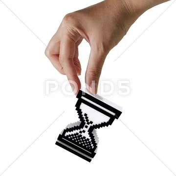 Glass hour cursor Stock Illustration