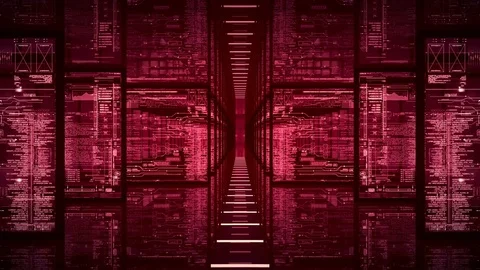 Glass HUD panels.Loop. Stock Footage 85358200