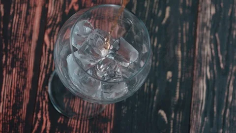 Glass with ice Stock Footage 99195686