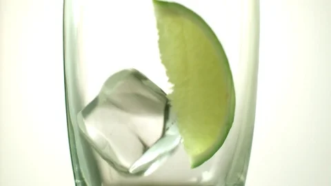  glass ice lime mint2 Stock-Footage 81791440