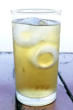 Glass with ice Stock Photos
