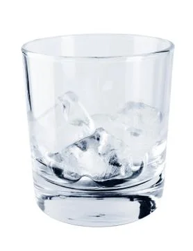 Glass with ice Stock Photos