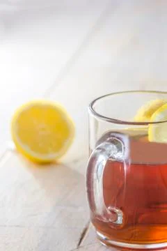 Glass of ice tea Stock Photos