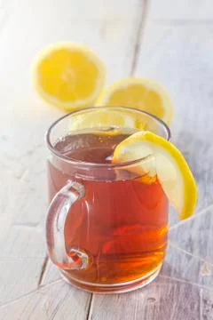 Glass of ice tea Stock Photos