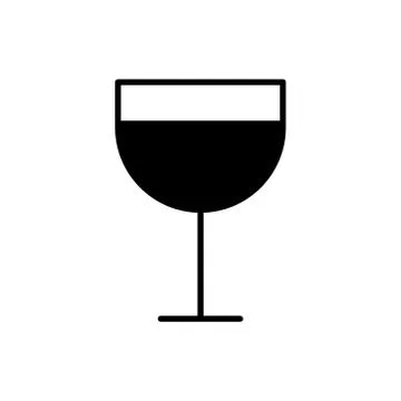 Glass icon. Design template vector Stock Illustration