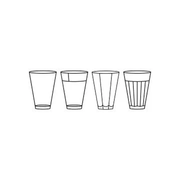 Glass icon. Stock Illustration