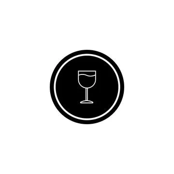 Glass icon vector Stock Illustration