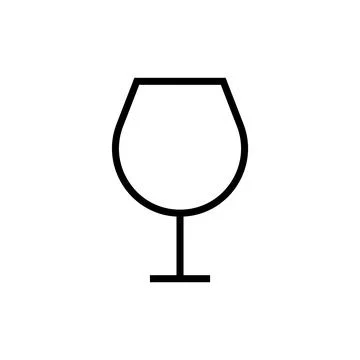Glass icon vector Stock Illustration