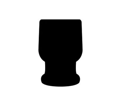 Glass icon on white background Stock Illustration