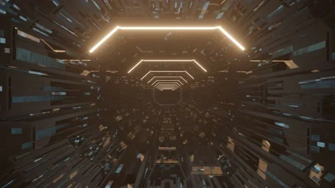 The glass interior design of the dramatic underground scene. Stock Footage 208341235