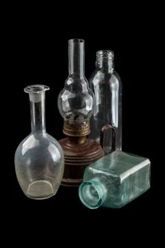 Glass items Stock Photos