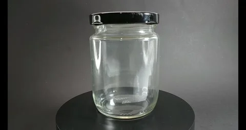 Glass jar 4k Stock Footage 328117010