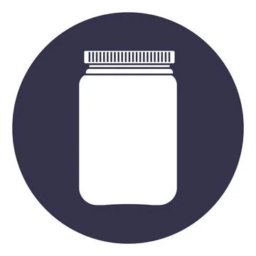 Glass jar icon  design Stock Illustration