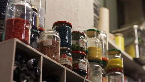 Glass jar jars Stock Footage 89503992