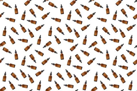 Glass jar seamless pattern on white background. Stock Illustration