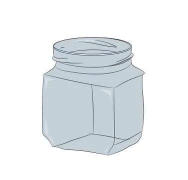 Glass jar, vector Stock Illustration
