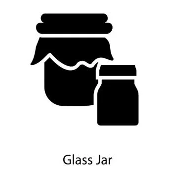Glass Jars Bottle Stock Illustration