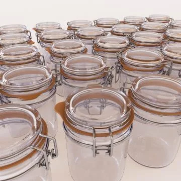 Glass jars Stock Illustration