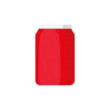 Glass jars with jam vector illustration. Canned food preserve container. Stock Illustration