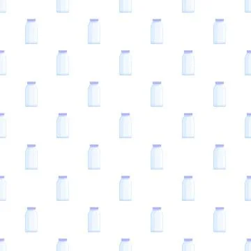 Glass jars packaging pattern on white background Stock Illustration