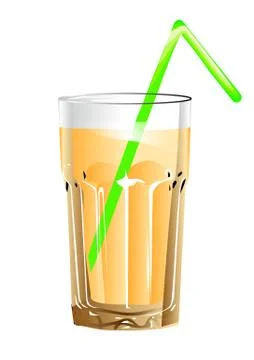 Glass of juice Stock Illustration
