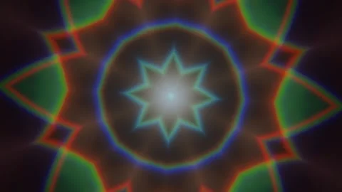 Glass Kaleidoscope Stock Footage 342731933